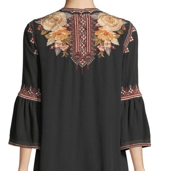 Johnny Was heavily embroidered silk Artemis dress NWT (oversized) - Picture 3 of 15